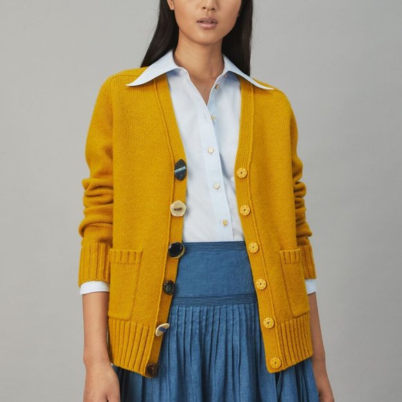 Tory Burch Sweaters - NWT Tory Burch Novelty Wool Button Cardigan Sweater S